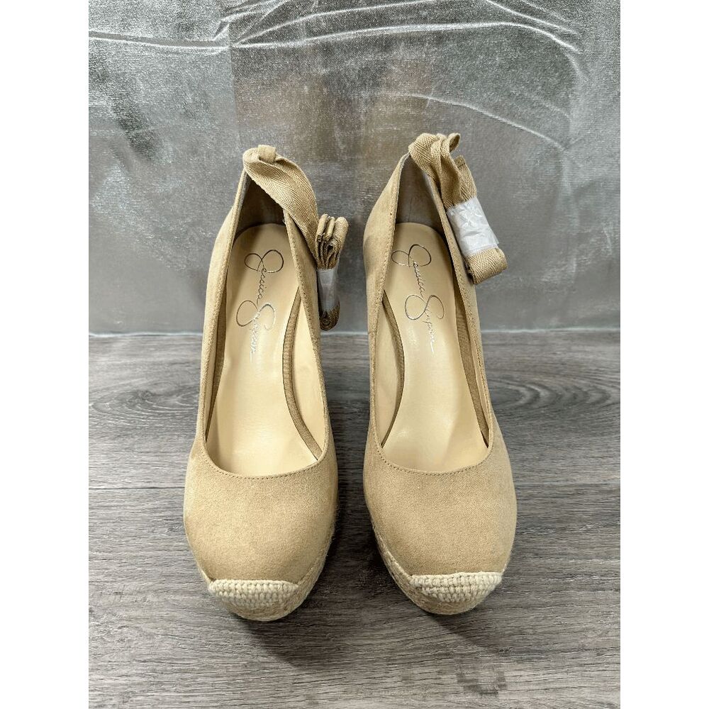 Jessica Simpson Women's Zexie Espadrille Wedge Sandals - Almond 8.5M